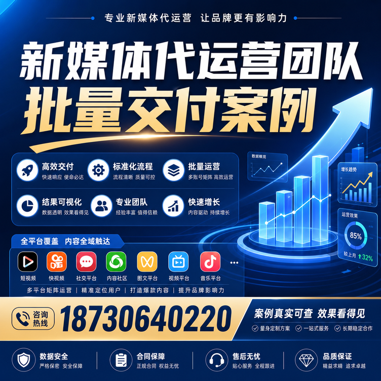 齐齐哈尔代运营公司多客户账号批量高效交付案例